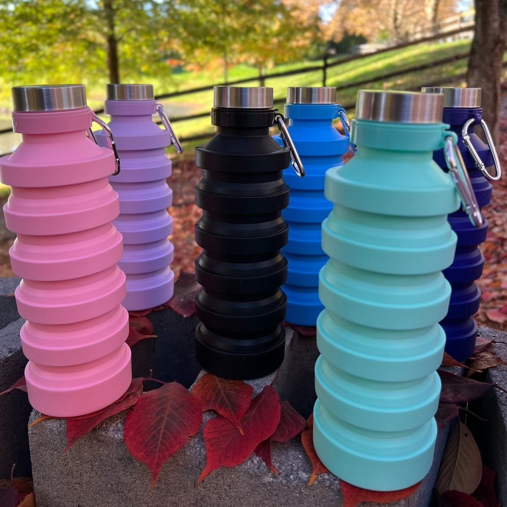 27 oz Collapsible water bottles